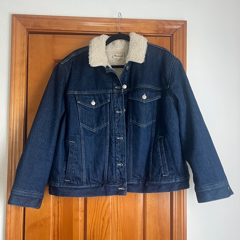 Madewell Denim Jacket with Sherpa lining